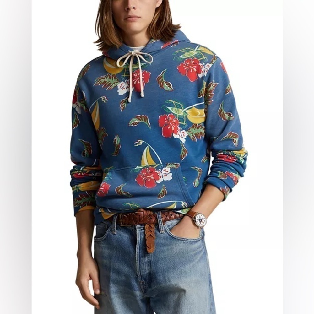 Polo Ralph Lauren
Printed Fleece Hoodie mens size small